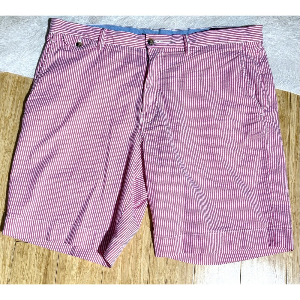 Polo Ralph Lauren Men's Stretch Classic-Fit 9" Shorts, Pink And White Size‎ 35